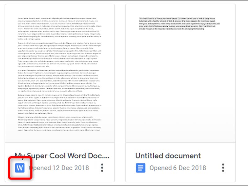 نحوهی وارد کردن سند Microsoft Word- گوگل داکس