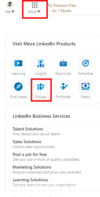 نحوهی یافتن گروه در لینکدین و پیوستن به آن- ساخت گروه در لینکدین