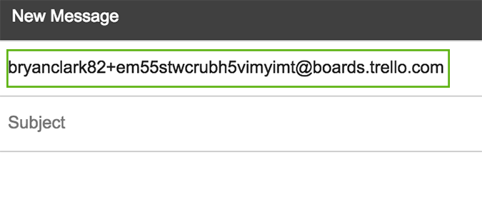 در کتابچهی ارائهدهندهی آدرس ایمیل خود ذخیره کنید - ایجاد کارت با ایمیل در ترلو