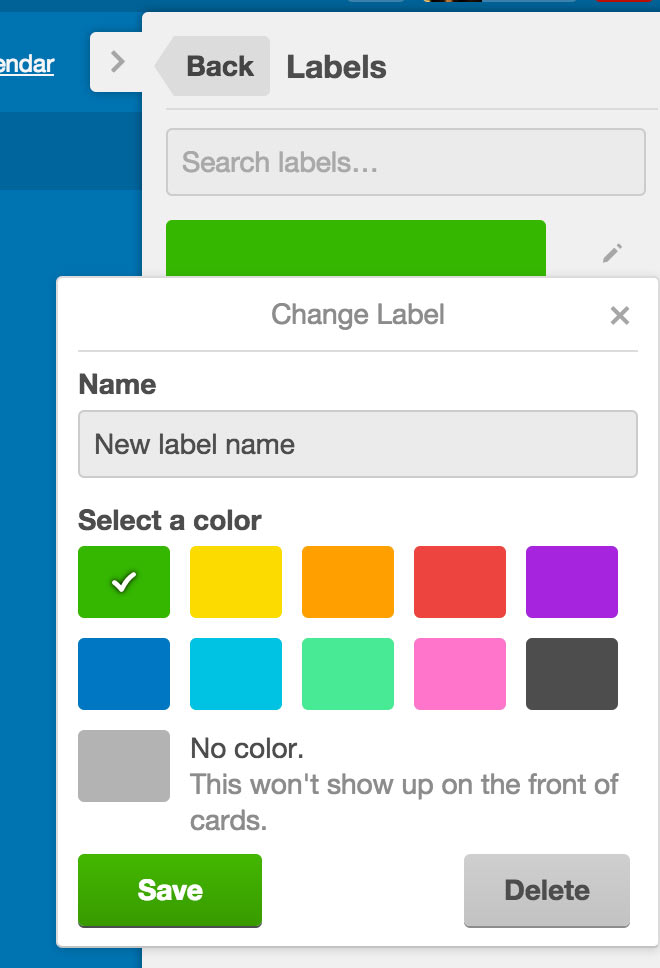 حذف کردن برچسب از کارت در ترلو