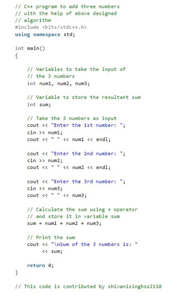 الگوریتم - برنامه به زبان C 