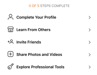 ساخت اکانت جدید در اینستاگرام - تکمیل و شخصیسازی پروفایل خود از مراحل ساخت حساب تجاری در اینستاگرام