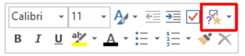 در وان نوت روش استفاده از برچسبها (Tags) برای هر قسمت از متن متفاوت است.