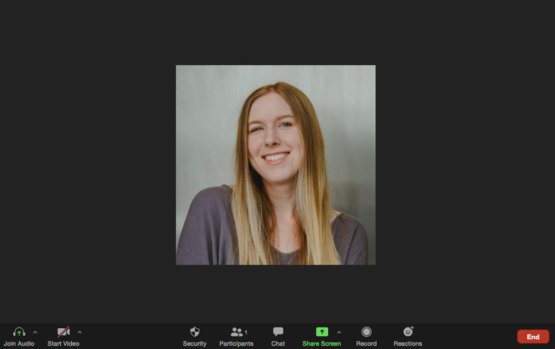 ۲. بهاشتراکگذاری صفحه در زوم zoom