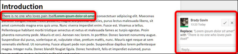 چگونه میتوان ویرایش یک سند را پیشنهاد داد؟- گوگل داکس