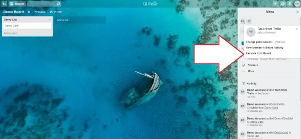 اضافه کردن کاربر به بورد ترلو