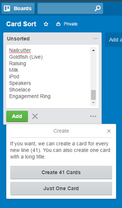 ۵. متن را جایگذاری کنید - ترلو