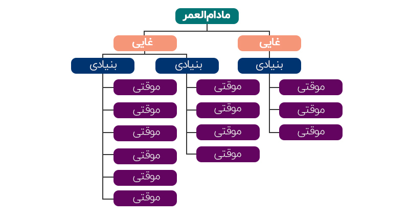 انواع هدف های کوتاهمدت: موقتی