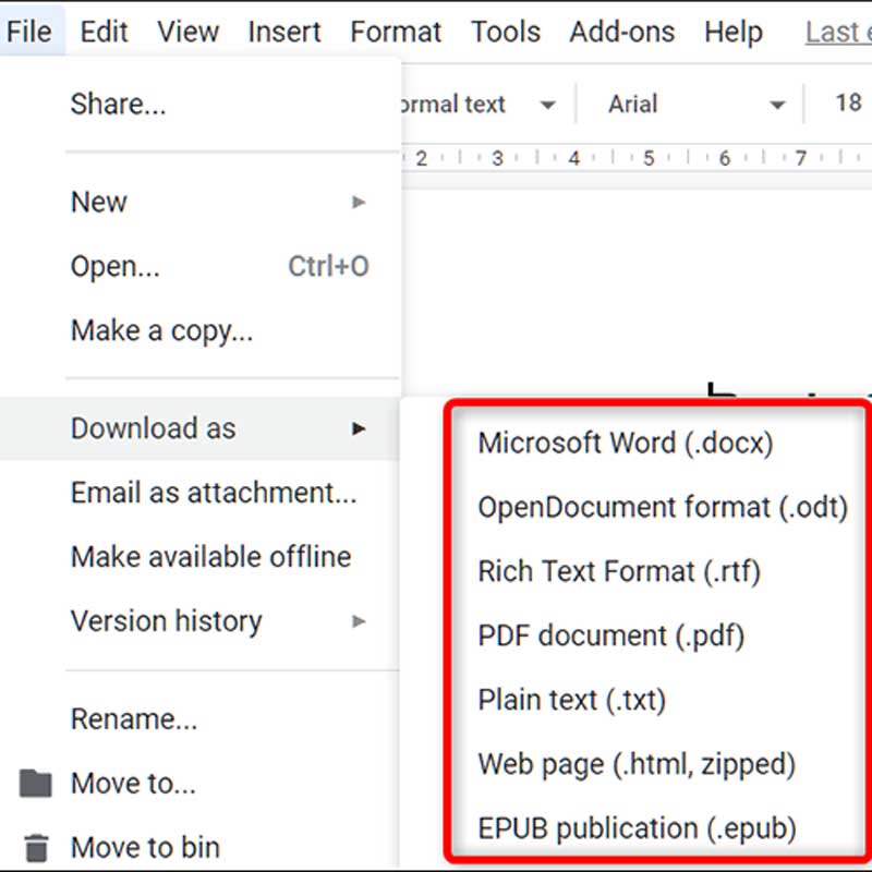 نحوهی وارد کردن سند Microsoft Word- گوگل داکس