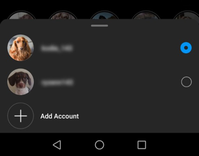 جابهجایی میان حسابهای کاربری در اینستاگرام