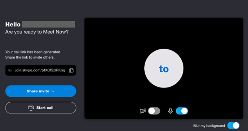 مرحله‌ی ۲: پیوند را برای شرکت‌کنندگان ارسال کنید- اسکایپ