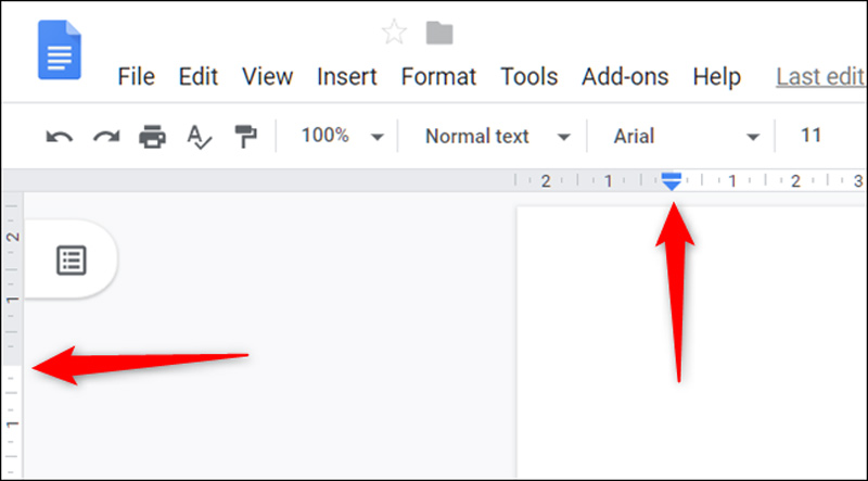 نحوهی کنترل حاشیهها در گوگل داکس- گوگل داکس