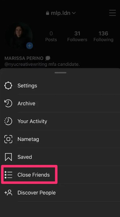 آموزش استفاده از ویژگی فهرست دوستان صمیمی در استوری اینستاگرام