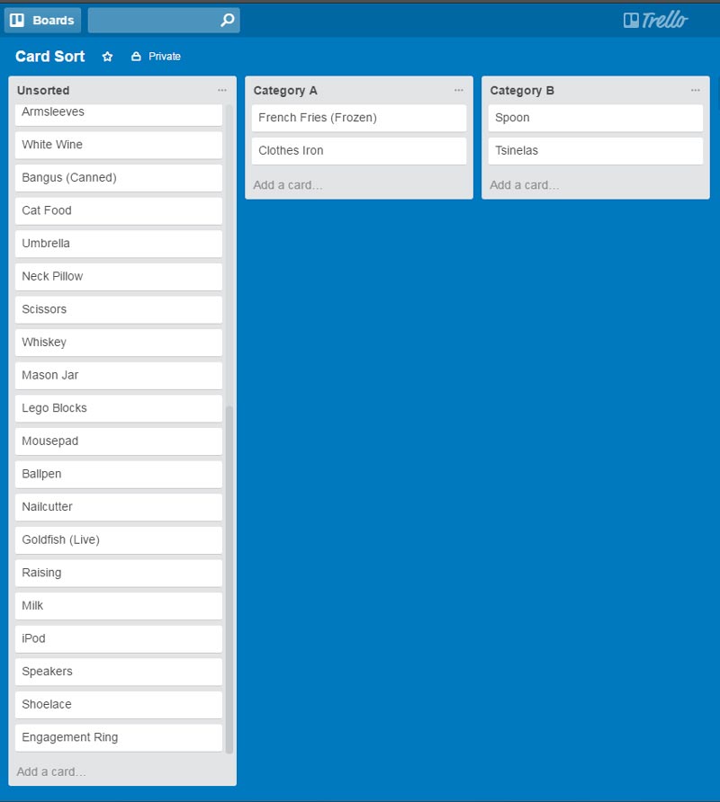 ۶. مرتبسازی را شروع کنید - مرتبسازی کارت ها در ترلو