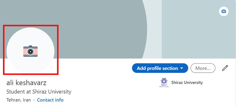 نحوه عکس گذاشتن در پروفایل لینکدین