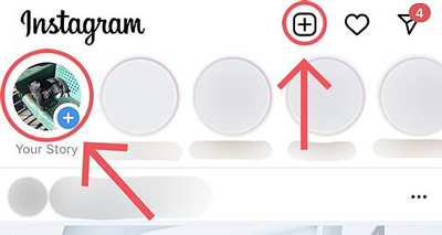 دانلود استوری اینستا - برنامهی اینستاگرام را باز و عکس پروفایلتان را لمس کنید