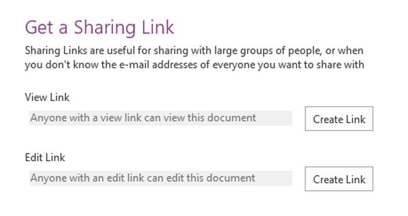 از ویژگیهای دیگر وان نوت قابلیت بهاشتراکگذاری یادداشتها به وسیلهی ایمیل است.