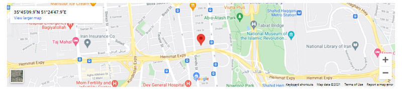 صفحه فرصت شغلی - جزئیات موقعیت(های) مکانی شرکت